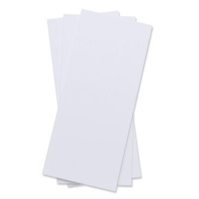 Fluorescent White Flat Card - 4 x 9 1/4 Gmund Colors Matt 111C, 25 Pack