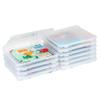 IRIS USA Board Game Storage Containers, 10-Pack |Made in USA| Organizers with Built-In Handle & Snap-Tight Lid for Puzzles, Scrapbook, and Fits 8.5" x 11" or A4 Papers, Slim - Clear view 1