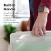 IRIS USA Board Game Storage Containers, 10-Pack |Made in USA| Organizers with Built-In Handle & Snap-Tight Lid for Puzzles, Scrapbook, and Fits 8.5" x 11" or A4 Papers, Slim - Clear view 4