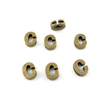 50 PCS Ancient Antique Bronze Fashion Jewelry Making Crafting Charms Findings Bulk for Bracelet Necklace Pendant Retro Accessoires Lots Vintage F4BF7O Alphabet Letter C Loose Beads