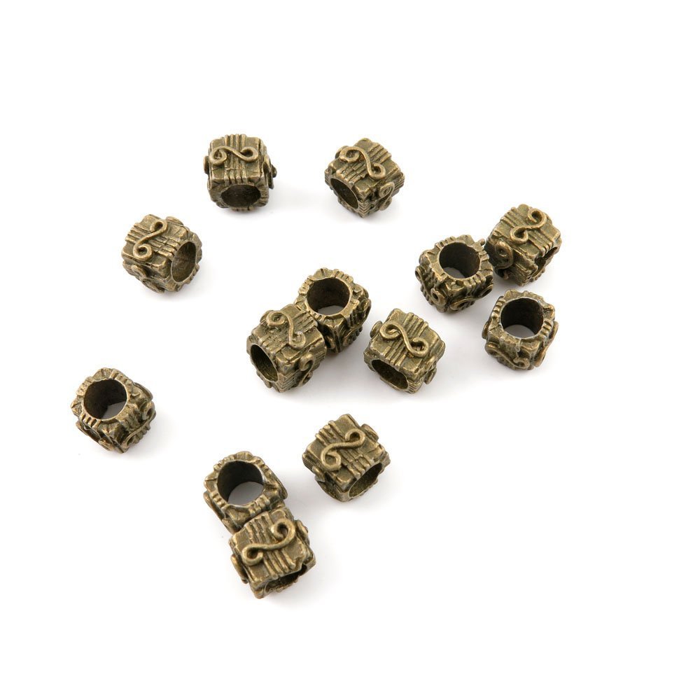 20 PCS Ancient Antique Bronze Fashion Jewelry Making Crafting Charms Findings Bulk for Bracelet Necklace Pendant Retro Accessoires Lots Vintage A1YZ5V Gift Box Loose Beads