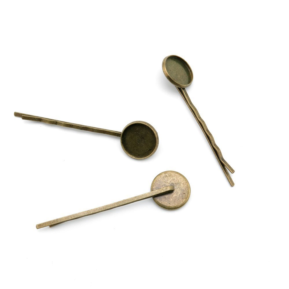 50 PCS Ancient Antique Bronze Fashion Jewelry Making Crafting Charms Findings Bulk for Bracelet Necklace Pendant Retro Accessoires Lots Vintage H6XB4T Hairclip Hair Clip Cabochon Setting 14MM