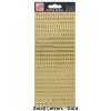 Anitas Outline Stickers, Small Letters, Gold, for Scrapbooking, Card Making, Kids Play, Homework, Art, Craft, Embelish, Decorative, Paper, Card, Glass, Metal, Plastic, Foam view 1