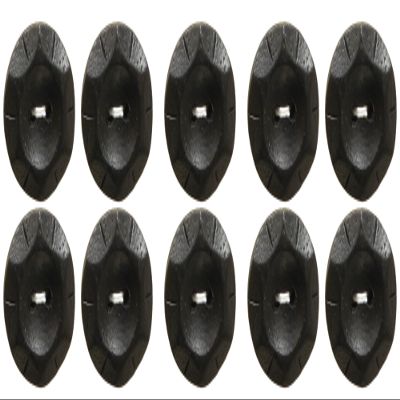 Bell Art AZWA-0100 Neonratic Button 0.7 inches (18 mm) Col.09 Black 10 Pieces