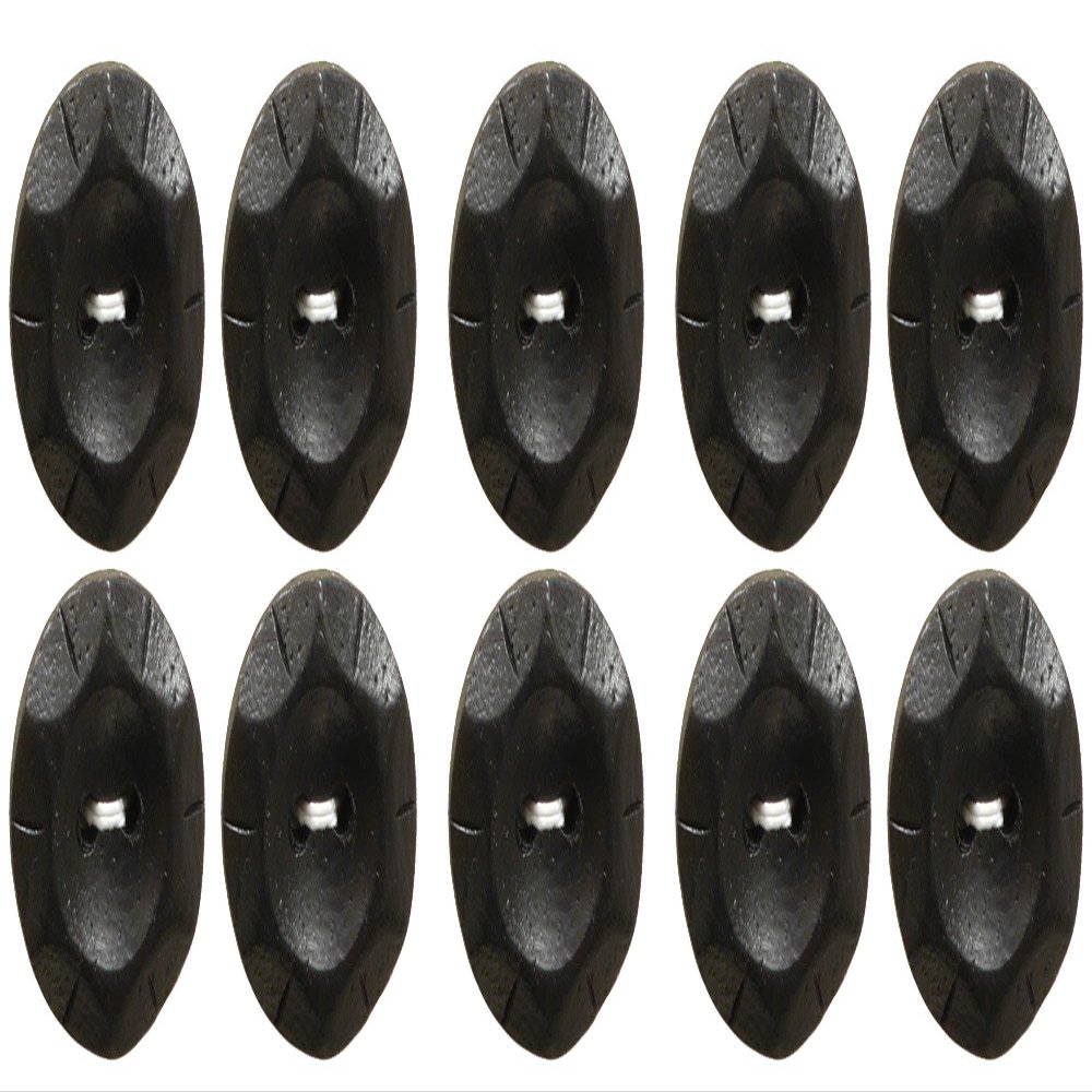 Bell Art AZWA-0100 Neonratic Button 0.7 inches (18 mm) Col.09 Black 10 Pieces
