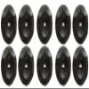 Bell Art AZWA-0100 Neonratic Button 0.7 inches (18 mm) Col.09 Black 10 Pieces view 1