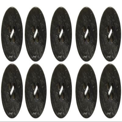 Bell Art AZWA-0150 Neonratic Button 0.7 inches (18 mm) Col.09 Black 10 Pieces