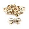 No.3 863 Gold Colour Bow Shaped Trims - Embellishments for Clothing, Jewellery, Pendants - Pack of 20 view 2
