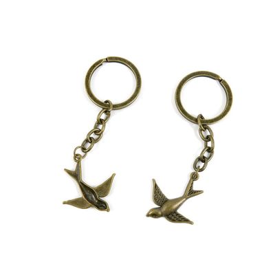 4044 Charms 70 Pieces Fashion Jewelry Keyring Keychain Door Car Key Tag Ring Chain Supplier Supply Wholesale Bulk Lots C6XW9 Swallow