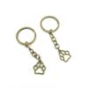 100 Pieces Fashion Jewelry Keyring Keychain Door Car Key Tag Ring Chain Supplier Supply Wholesale Bulk Lots U4FS3 Bears Paw view 1