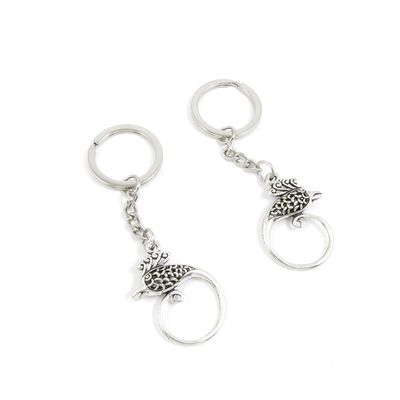 80 Pieces Fashion Jewelry Keyring Keychain Door Car Key Tag Ring Chain Supplier Supply Wholesale Bulk Lots P2CQ2 Hollow Phoenix
