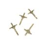 50 Pieces Jewelry Making Charms Findings Antique Bronze Brass Fashion Jewellery Wholesale Supplies Pendant Lots Bulk Supply M7NN3 INRI Jesus Cross view 1