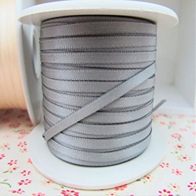 100 yards Solid Satin Ribbon 1/8" (SR18-Grey) US Seller Ship Fast