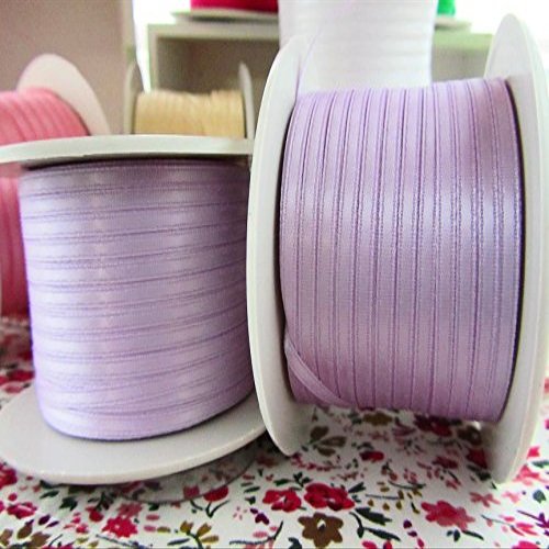 100 yards Solid Satin Ribbon 1/8" (SR18-Lavender Purple) US Seller Ship Fast