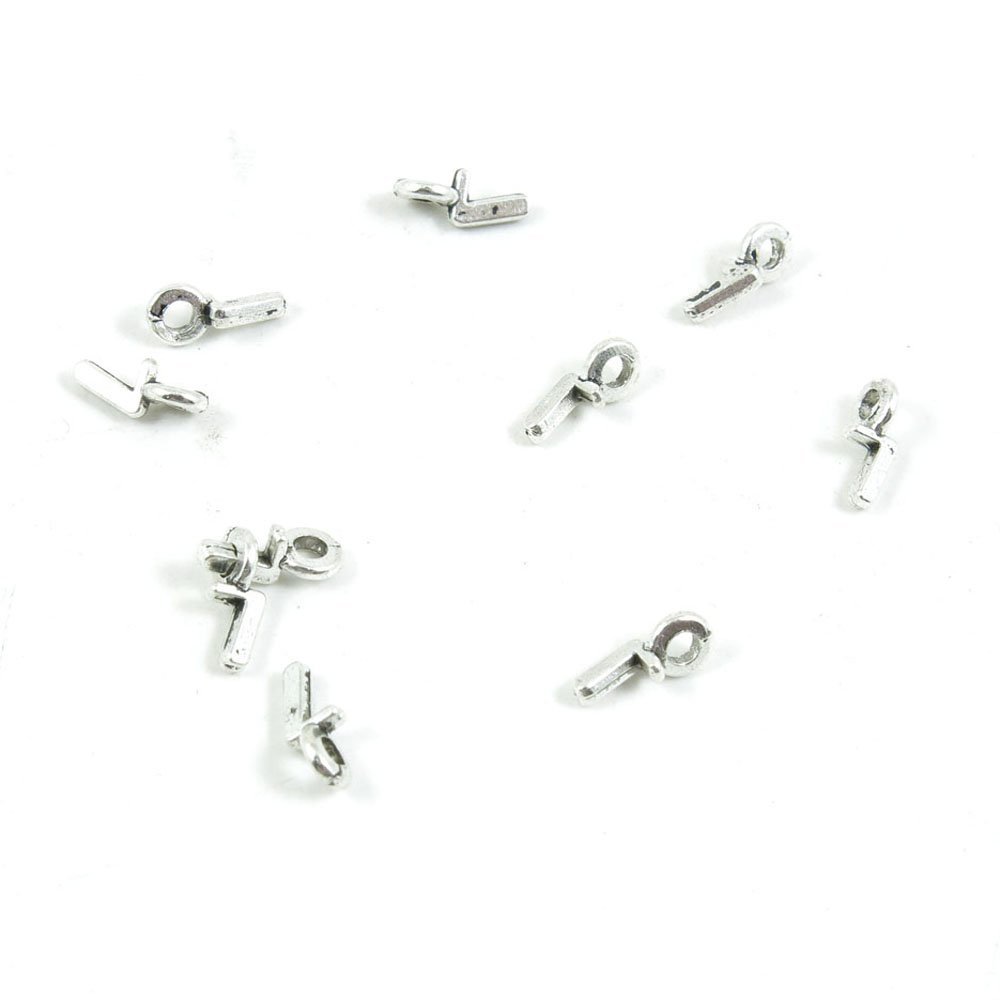 1000 Pieces Antique Silver Tone Jewelry Making Charms Findings Fashion Wholesale Supplies Pendant Lots Bulk Supply SC2580 Number Numeral 7