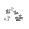 170 Pieces Antique Silver Tone Jewelry Making Charms Findings Fashion Wholesale Supplies Pendant Lots Bulk Supply W9QB2E Louisiana Map Tag view 1