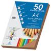 Dohe Pack of 50 Pieces of Card, A4 Brown view 2