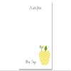 Personalized Yellow Chevron Apple Notepad Teacher Note Pad Teacher Appreciation Gift view 1