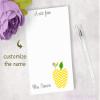 Personalized Yellow Chevron Apple Notepad Teacher Note Pad Teacher Appreciation Gift view 2