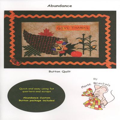 Abundance Mini Quilt Pattern by Mouse Blankets (MBP108)
