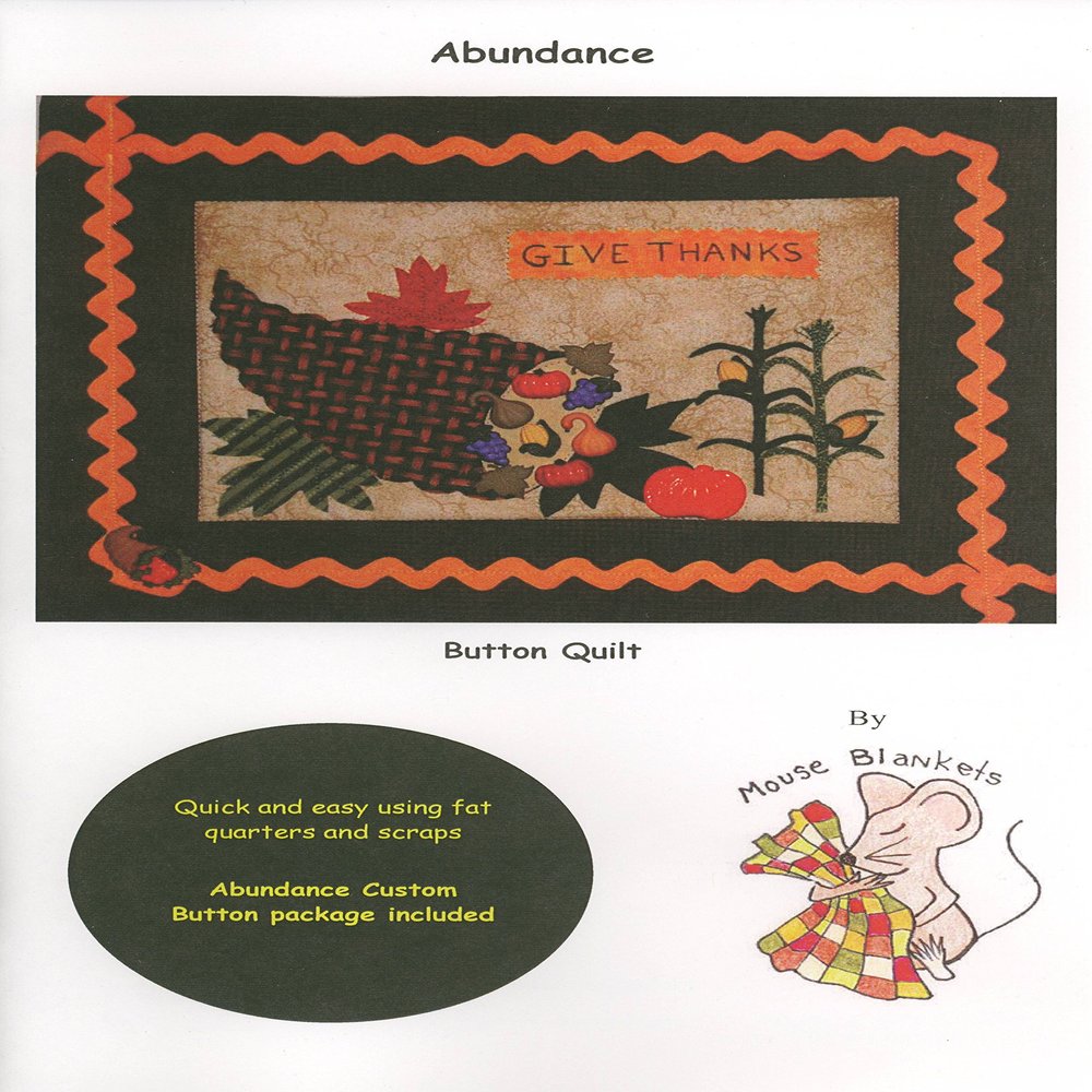 Abundance Mini Quilt Pattern by Mouse Blankets (MBP108)