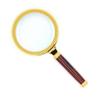 Kadaon 10X Handheld Magnifier Antique Mahogany Handle Magnifier Reading Magnifying Glass for Reading Book, Inspection, Coins, Insects, Rocks, Map, Crossword Puzzle view 1