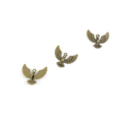 5 Pieces Jewelry Making Findings Antique Bronze Charms Craft Lots Repair Supplies Supply V8OW1 Eagle Hawk
