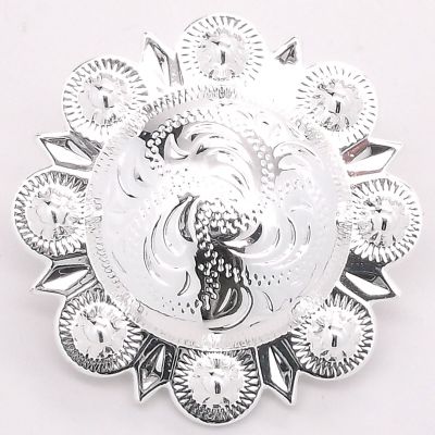 Berry Concho Silver Screw Back 1-1/2" 7860-02