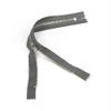 Set of 12 Pants Zippers, 11", Silver Metal Teeth and Smokestack Gray Tape, Bias Bespoke Brand view 1