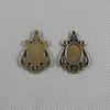 210 PCS Jewelry Making Charms Findings Supply Supplies Crafting Lots Bulk Wholesale Antique Bronze Tone Plated 80972 Oval Cabochon Frame Base view 1