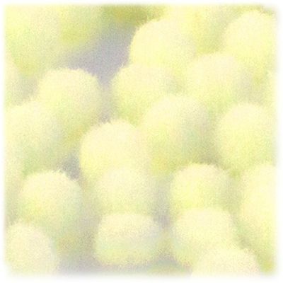 The Crafts Outlet 25-Piece Multi Purpose Pom Poms, Acrylic, 25mm/About 1.0-inch, Round, Light Yellow