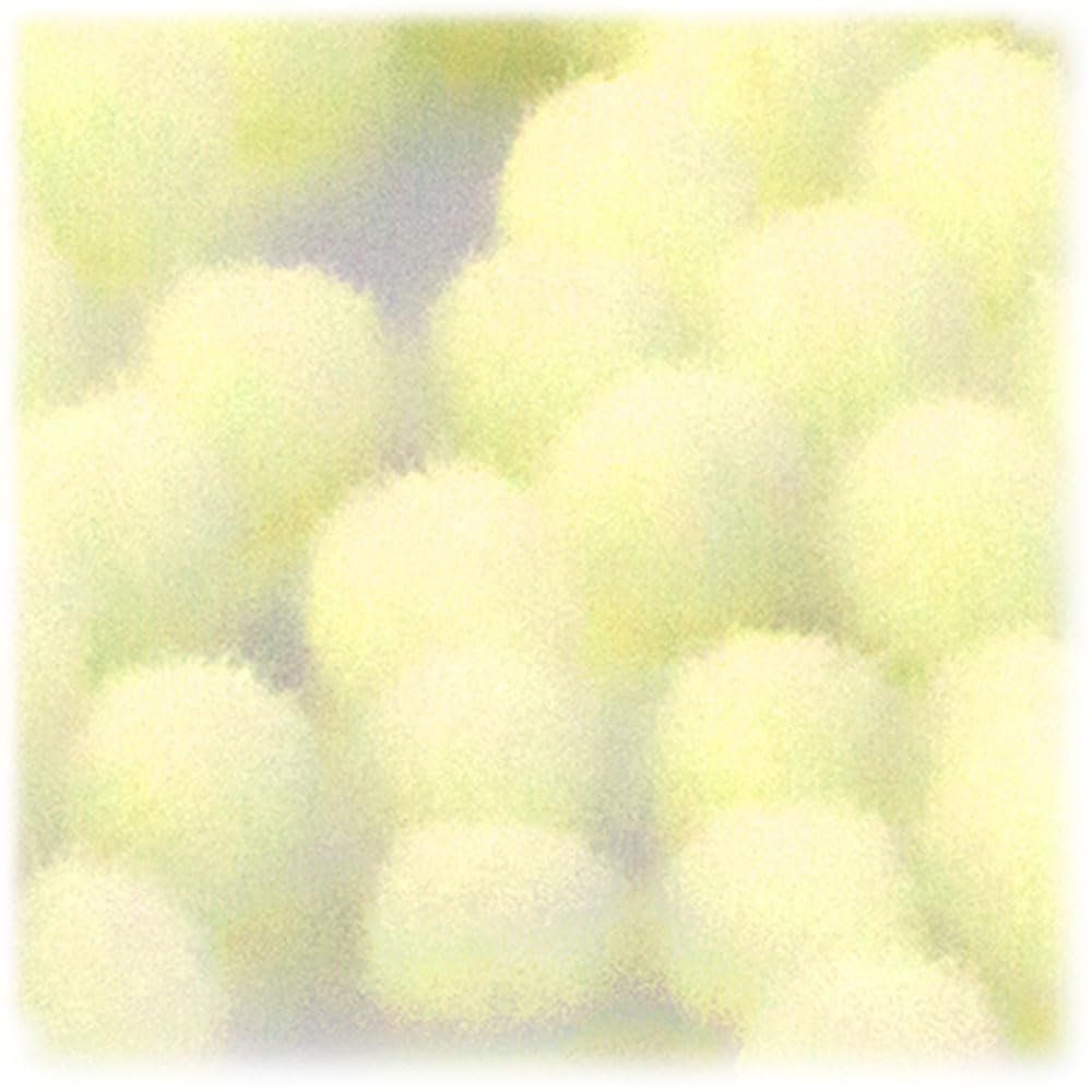 The Crafts Outlet 25-Piece Multi Purpose Pom Poms, Acrylic, 25mm/About 1.0-inch, Round, Light Yellow