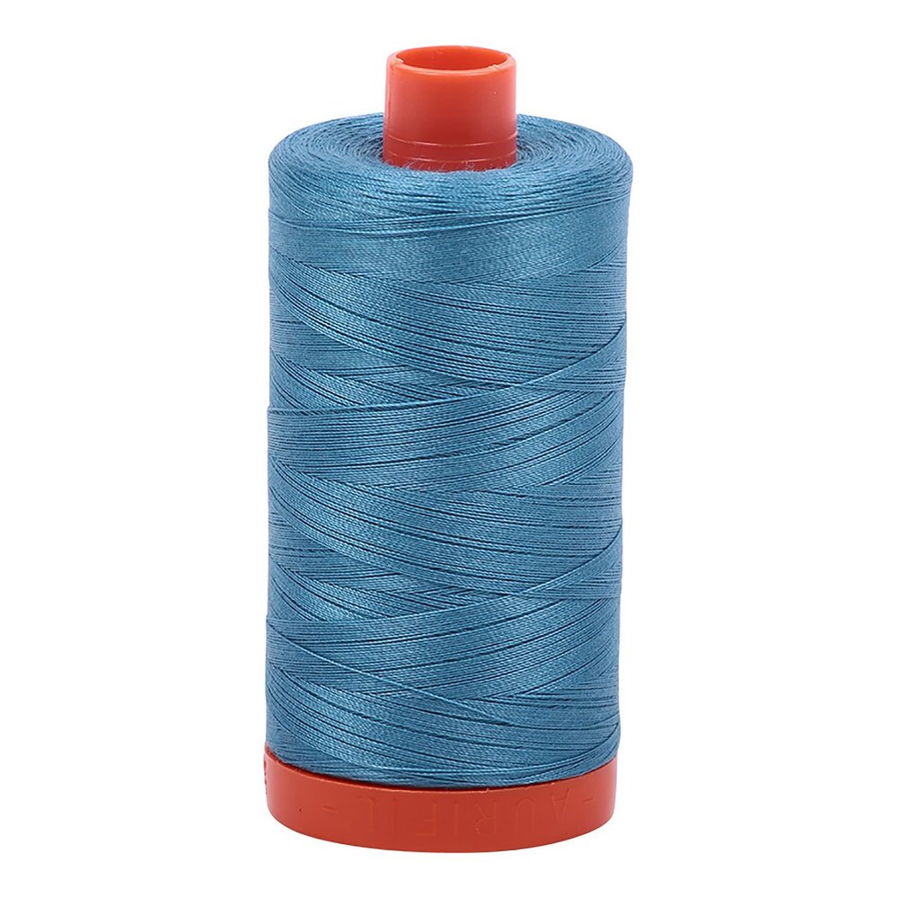 Aurifil A1050-2815 Solid 50wt 1422yds Teal Mako Cotton Thread