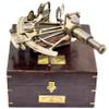 Nautical Marine Heavy German Working Model Ship Sextant sea Collectible Antique Wooden Box Gift Item view 3