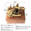 Nautical Marine Heavy German Working Model Ship Sextant sea Collectible Antique Wooden Box Gift Item view 4