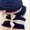Grehge 5 inch Navy Solid Jelly Roll 100% Cotton Fabric Quilting Strips view 1