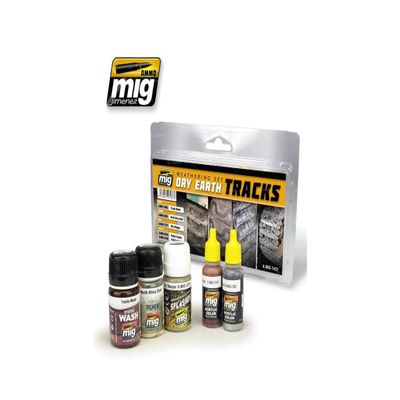 Ammo MIG-7437 Dry Earth Tracks, Multicolour
