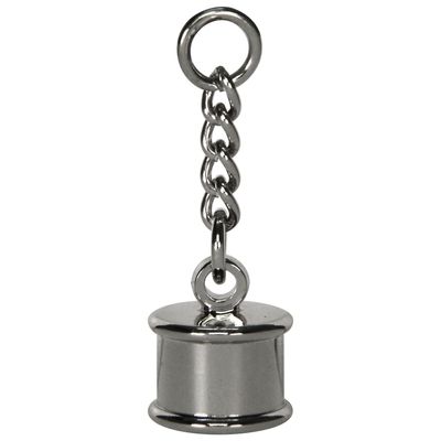 Kyoshin EL 1173093-01 Metal Fittings, Leather Wrapped Tassel, S, Nickel