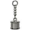 Kyoshin EL 1173093-01 Metal Fittings, Leather Wrapped Tassel, S, Nickel view 1