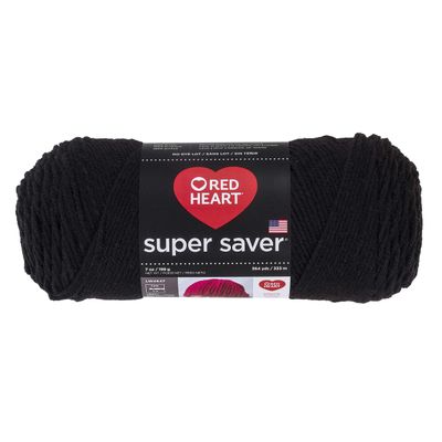 Red Heart Super Saver Economy Yarn, Black
