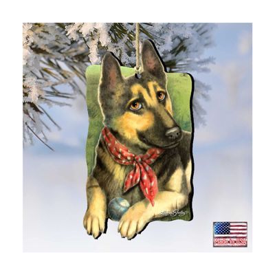 Designocracy Spring Training Wooden Ornaments Pets Set of 2 by Laura Seeley - 8511015-LS-S2