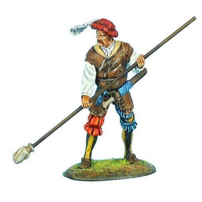 The Renaissance First Legion REN023 Landsknecht Artillery Gunner with Rammer