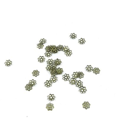 28530 PCS Jewelry Making Charms Findings Supply Supplies Crafting Lots Bulk Wholesale Antique Bronze Tone Plated P6NS5 Flower Spacer Beads 6mm