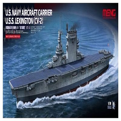 MENG PS-002 USS Lexington Cv-2 Aircraft Carrier Model Set, 1:700 Scale