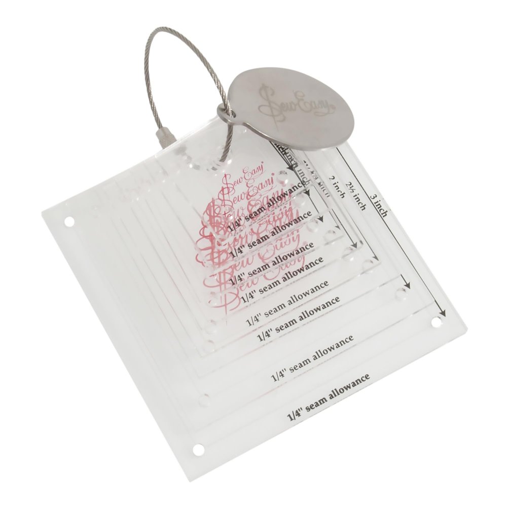 Sew Easy Mini Squares Template Set 8 Sizes 0.75'' - 3''