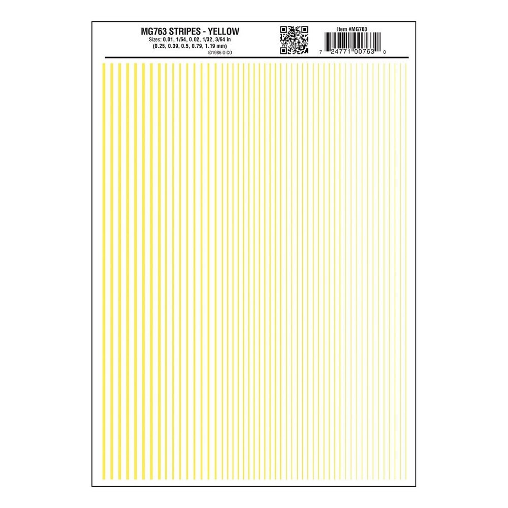 Woodland Scenics Stripes, Yellow WOOMG763 by Woodland Scenics