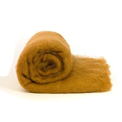 heidifeathers Dyed Wool Batts - Choose Size and Colour (Large (7 oz), Brown)