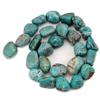 01 Blue Hubei Turquoise Nugget 12x12x13mm-16x12x10mm for Necklace Gemstone Loose Beads 15" view 1