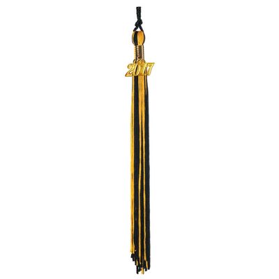 GraduationMall Double Color Graduation Tassel with 2018 Year Charm 9" Navy/Gold