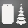 Couture Creations Be Merry Die-Christmas Tree Tag, 1.7"X3" view 1